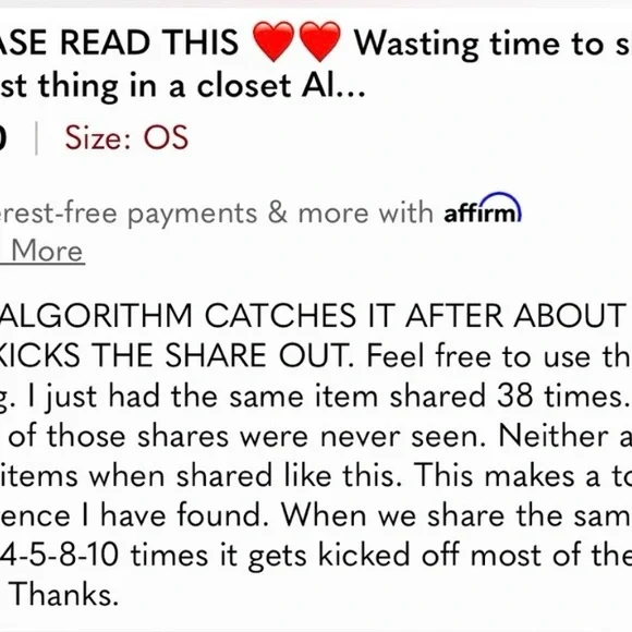 NEW random share 10,20,30 IN MY closet TO YOUR FOLLOWERS ONLY NO PARTY SHARES - Picture 2 of 10